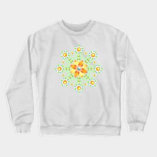 Daisy Mandala Crewneck Sweatshirt